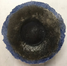 Load image into Gallery viewer, Blue and Black Pate de Verre Bowl