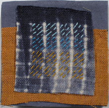 Load image into Gallery viewer, Stitched Shibori-dyed Scenes