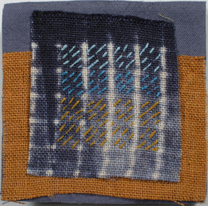 Stitched Shibori-dyed Scenes