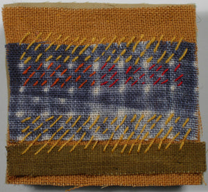 Stitched Shibori-dyed Scenes