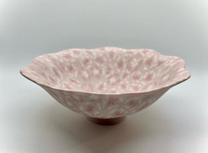 Large Nerikomi Porcelain Flower Bowls