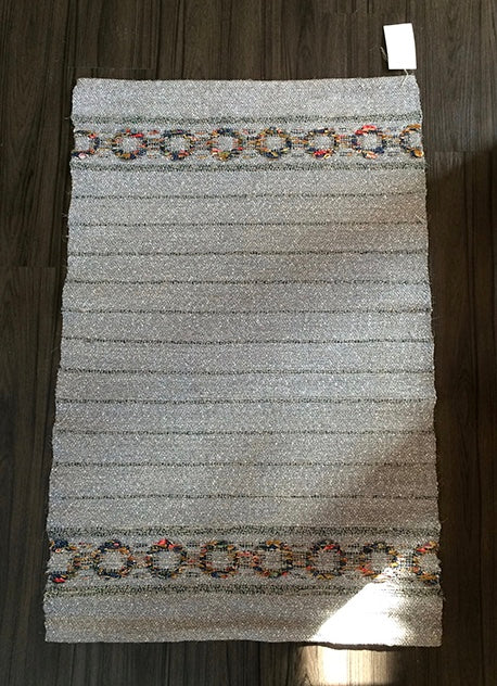 Handloomed linen rug