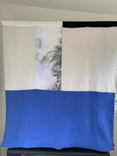 Load image into Gallery viewer, Window Collection ~ Linen and Wool Nature Reflections Coverlet - Blue